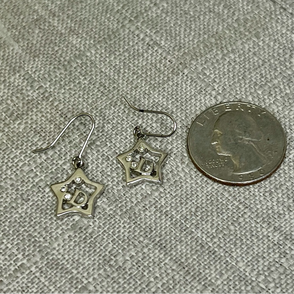 Christian Dior Star Shaped Dangle Earrings - Picture 5 of 5